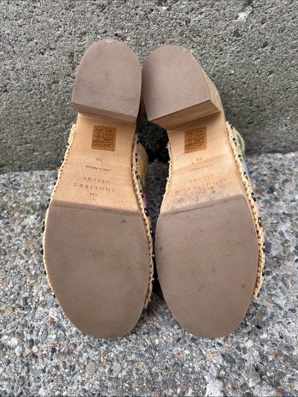 Les Souliers Sézane Dakota High Clogs Size 39 EU - Picture 11 of 12